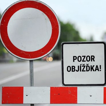 Uzavírka silnice Buda - Dolní Pohleď