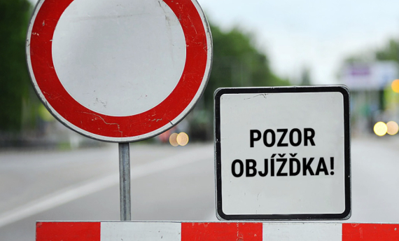 Uzavírka silnice Buda - Dolní Pohleď