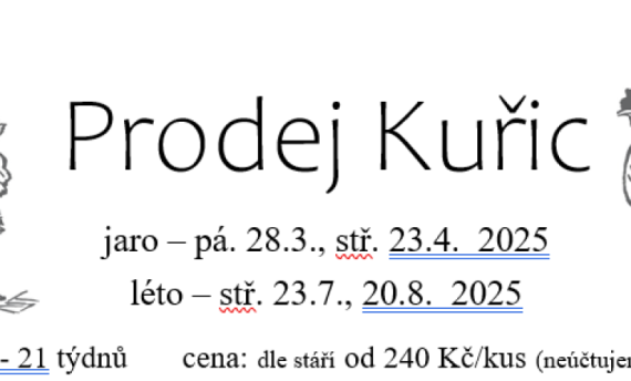vyhledáno: obec Prodej kuřic